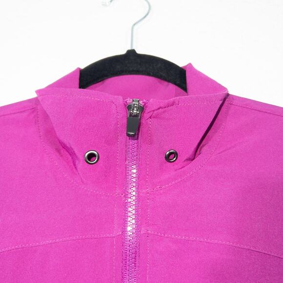 Fabletics Mulberry Purple Ninety‎ Six Windbreaker Jacket Size 4 - Picture 5 of 8